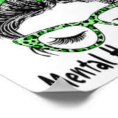 Bunメンタルヘルス問題メンタルヘルス認識度 ポスター (角)