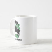 Bunメンタルヘルス認識度メンタルヘルス問題 コーヒーマグカップ (正面左)
