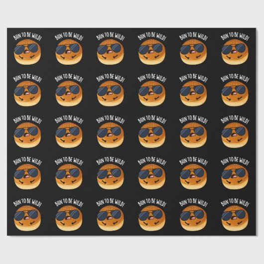 Bun野生の食べおもしろい物プンダークBG ラッピングペーパー (フラット)