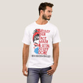 Bun顔マスク取得物メンタルヘルス Tシャツ (正面フル)