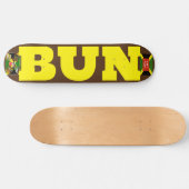 BUN. 公式 8 1/4" スケートボード デッキ (横)