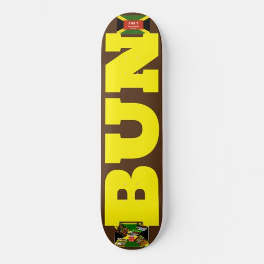 BUN. 公式 8 1/4" スケートボード デッキ (正面)