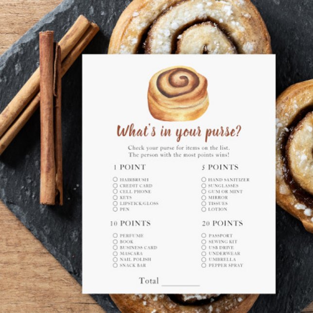Bun baby shower - What's in your purse game (クリエイターアップロード済み)