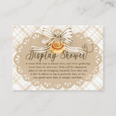 Bun in Oven Baby Shower Display Shower Card エンクロージャーカード (正面)