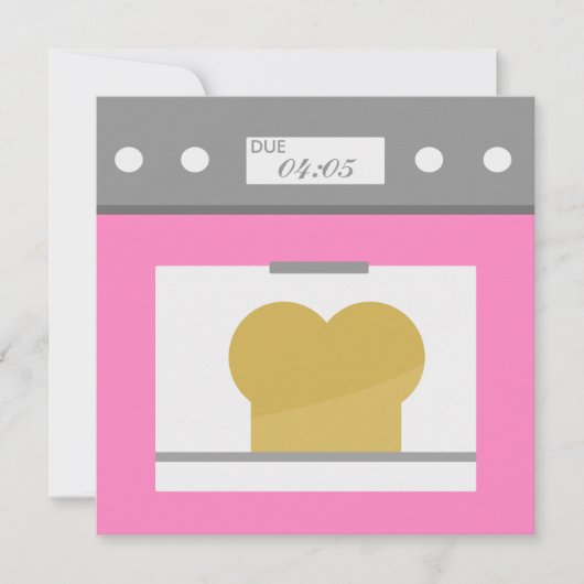 Bun in the Oven 招待状 (正面)