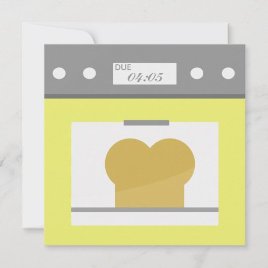 Bun in the Oven 招待状 (正面)