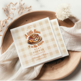 Bun in the Oven Baby Shower スタンダードカクテルナプキン