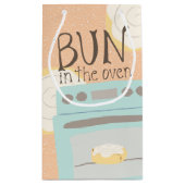 Bun in the Oven Baby Shower スモールペーパーバッグ (裏面)