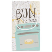 Bun in the Oven Baby Shower スモールペーパーバッグ (裏面)
