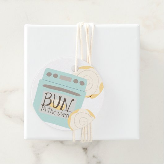 Bun in the Oven Baby Shower フェイバータグ (インサイチュ)