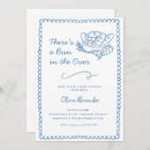 Bun in the Oven Baby Shower 招待状 (正面/裏面)