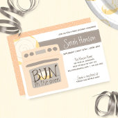 Bun in the Oven Baby Shower 招待状