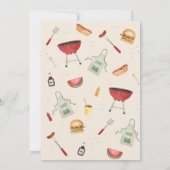 Bun in the Oven Baby Shower BabyQ招待状 招待状 (裏面)