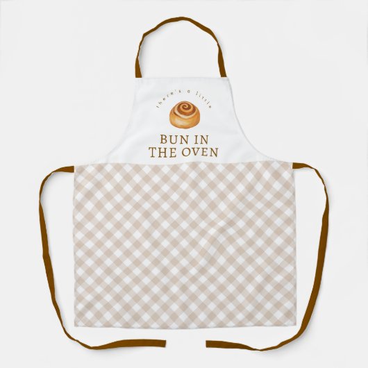 Bun In The Oven Baby Shower Baking エプロン (正面)