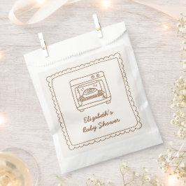 Bun in the Oven Baby Shower Favor Bag, フェイバーバッグ