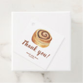 Bun in the oven Baby Shower Thank you フェイバータグ (インサイチュ)