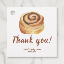 Bun in the oven Baby Shower Thank you フェイバータグ