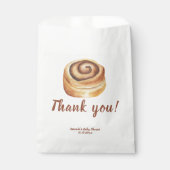 Bun in the oven Baby Shower Thank you フェイバーバッグ (正面)