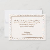 Bun in the Oven Baby Shower Thank you Card サンキューカード (裏面)