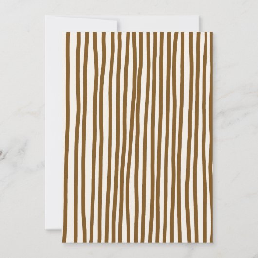 Bun in the oven baking baby shower 招待状 (裏面)