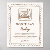 Bun in the Oven Don’t Say Baby Game Poster ポスター (正面)