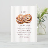 Bun in the Oven Fall Baby Shower 招待状 (スタンド正面)