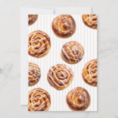 Bun in the Oven Fall Baby Shower 招待状 (裏面)