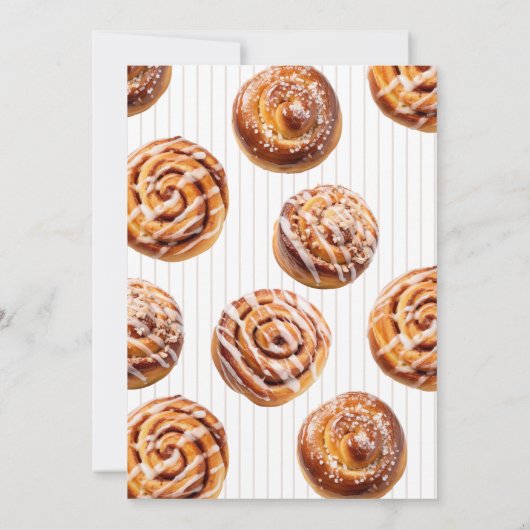 Bun in the Oven Fall Baby Shower 招待状 (裏面)