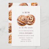 Bun in the Oven Fall Baby Shower 招待状 (正面/裏面)