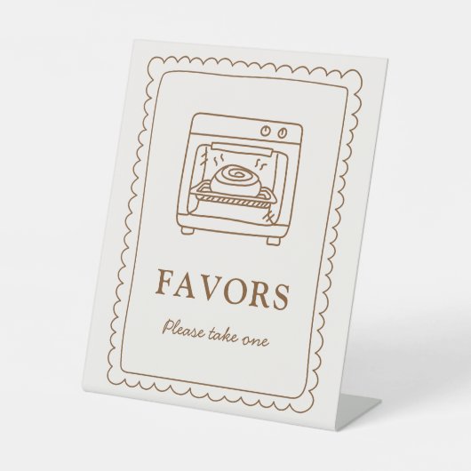 Bun in the Oven Favors Sign 台座サイン (正面)