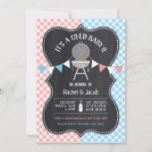 Bun in the Oven Gender Reveal Baby Shawer Invitati 招待状 (正面)