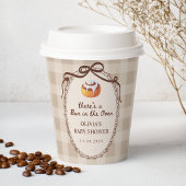 Bun in the Oven Gingham Bakery Baby Shower 紙コップ