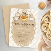 Bun in the Oven Neutral Bakery Baby Shower 招待状