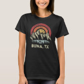 Buna Texas Mountain Sunset Sunrise Kayaking Tシャツ (正面)