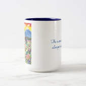 Bunadのノルウェーの女の子 ツートーンマグカップ (中央)