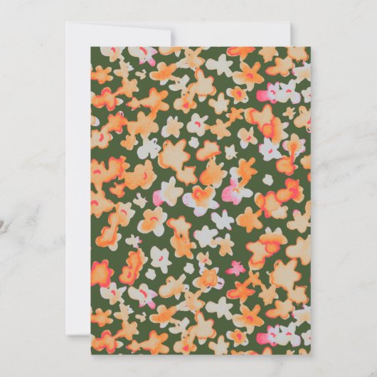 Bunch of Pumpkins金ゴールドArch Shanksgiving Dinner  招待状 (裏面)