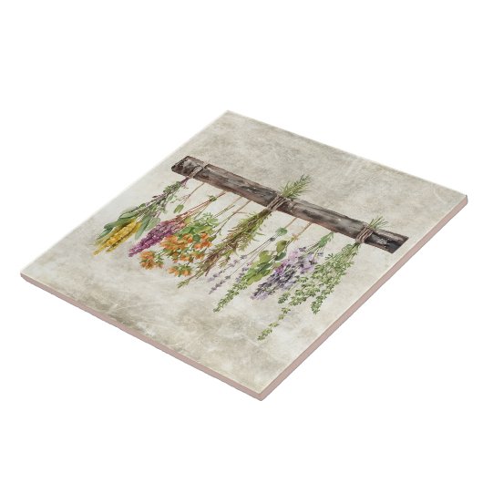 Bunches of Dried Rustic Wildflowers  タイル (側面)