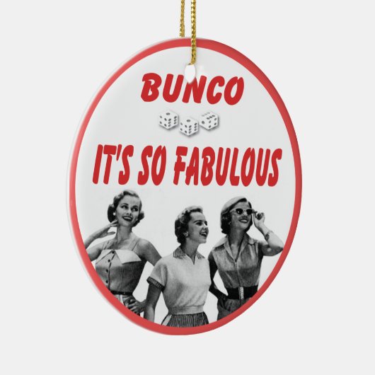 buncoそれはとてもすばらしいです セラミックオーナメント (右)