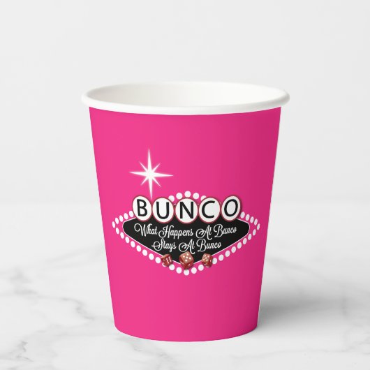 Buncoでおもしろい何が起こるか 紙コップ (裏面)