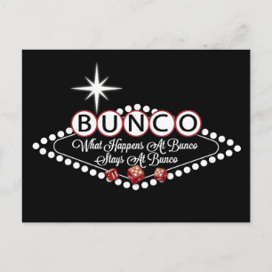 Buncoで何が起こるかBuncoおもしろい ポストカード