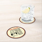 Buncoのおもしろいなジレンマ ラウンドペーパーコースター (インサイチュ)