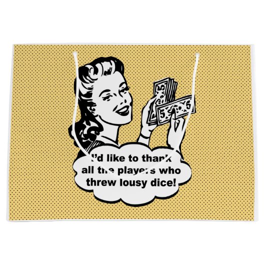 Buncoのおもしろいなレトロのギフトバッグ ラージペーパーバッグ (正面)