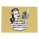 Buncoのおもしろいなレトロのギフトバッグ ラージペーパーバッグ (裏面)