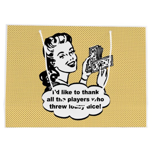 Buncoのおもしろいなレトロのギフトバッグ ラージペーパーバッグ (裏面)