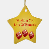 Buncoのギフトのオーナメントのロットを望みます セラミックオーナメント (右)