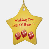 Buncoのギフトのオーナメントのロットを望みます セラミックオーナメント (左)