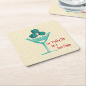 Buncoのコースター-私達の飲むクラブにBuncoがあります スクエアペーパーコースター (アングル)