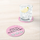 Buncoのサイコロのコースター ラウンドペーパーコースター (インサイチュ)