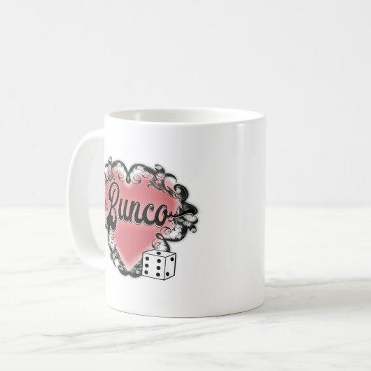 buncoのハートの入れ墨 コーヒーマグカップ (正面左)
