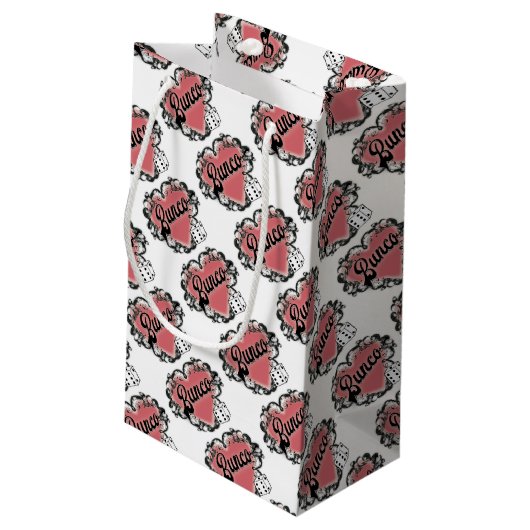 buncoのハートの入れ墨 スモールペーパーバッグ (裏面アングル)